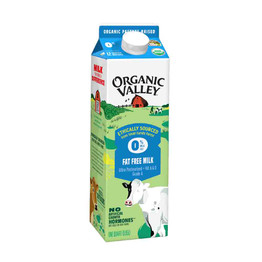 Organic Valley Fat Free Milk, 1 Quart