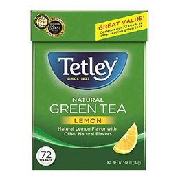 Tetley Green Tea Lemon, 72 Bags