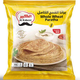 Al kabeer Whole Wheat Laccha Paratha Frozen, 400 Grams