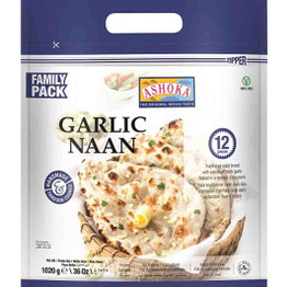 Ashoka Garlic Naan Fp Frozen, 1020 Grams