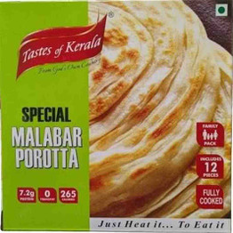 Tastes Of Kerala Malabar Porotta Fp Frozen, 908 Grams