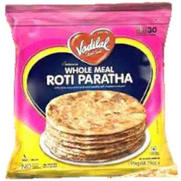 Vadilal Whole Meal Roti Paratha Frozen, 30 PCS