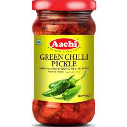 Aachi Green Chilli Pickle, 300 Grams