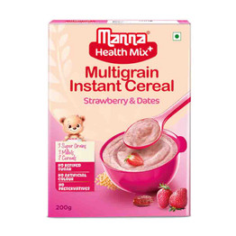 Manna Strawberry N Date Instnt Cereal, 200 Grams