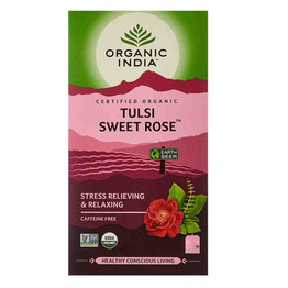 Organic India Tulsi Sweet Rose, 18 BAGS