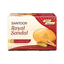 Santoor Royal Sandal Soap, 75 Grams