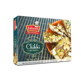 Jabsons Dryfruits Chikki, 350 Grams