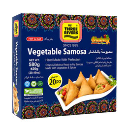 Three Rivers Veg Samosa Frozen, 20 pcs