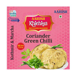 Aarush Coriander Green Chili Khichiya, 500 Grams
