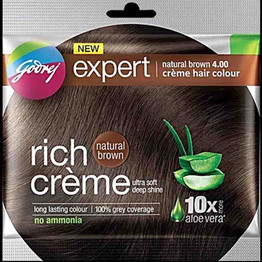 Godrej Expert Rich Creme Natural Brown, 1 Pouch