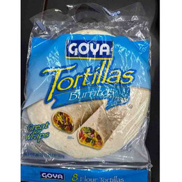 Goya Tortillas Burritos 8 Pc, 20 OZ