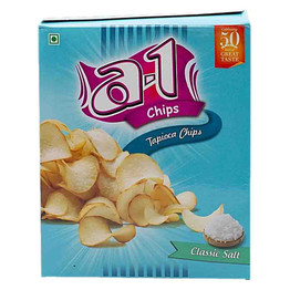 A1 Tapioca Chips Salted, 120 Grams