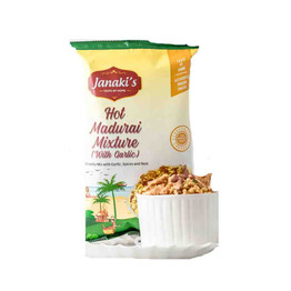 Janakis Hot Madurai Mixture With Garlic, 7 Oz