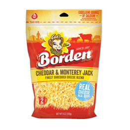 Borden Cheeddar And Monterey Jack, 8 Oz