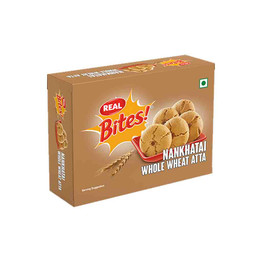 Real Bites Nankhatai Whole Wheat Atta, 250 Grams