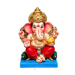 Red Dhoti Seated Lord Ganesha, 1 PC