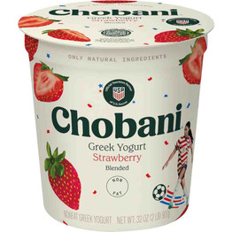Chobani Greek Yogurt Strawberry Frozen, 32 Oz