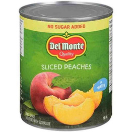 Del Monte Sliced Peaches No Sugar, 14.5 Oz