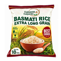 Farmers And Farmers Ex Long Basmati Rice, 10 Lb