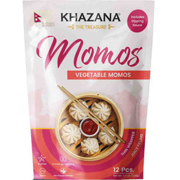Khazana Momos Vegetable Frozen, 330 Grams
