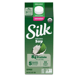 Silk Organic Unsweet Soy Milk Frozen, 64 Oz