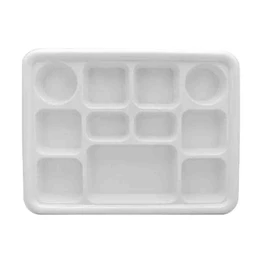 Plastic 11 Compartment Dinner Plates, 50 CT