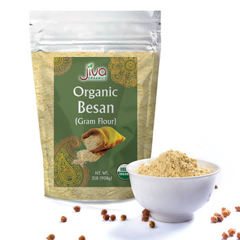 Jiva Organics Besan Flour, 2 LB