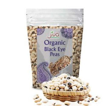 Jiva Organics Black Eye Peas, 2 LB