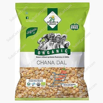 24 Mantra Bengal Gram (Chana Dal), (2 LB, 4 LB)