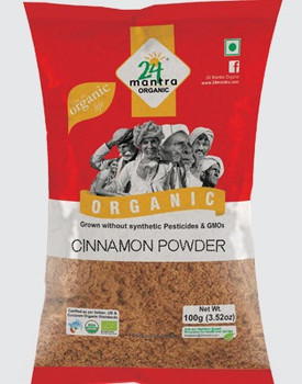 24 Mantra Cinnamon Powder, 100 Grams