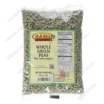 Bansi Green Vatana(Whole Peas), 2 Lb