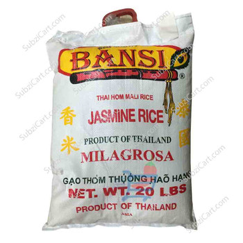 Bansi Jasmine Rice, 20 LB