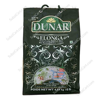 Dunar Elonga Ex-Long Basmati Rice, 10 LB