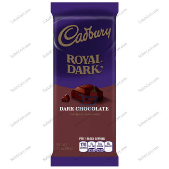 Cadbury Royal Dark Chocolate, 99 Grams