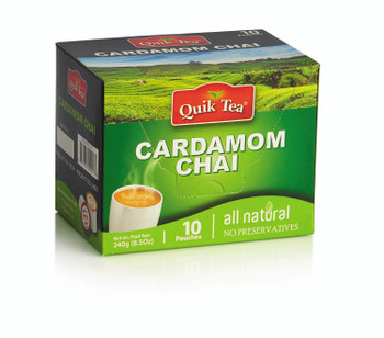 Quick Tea Cardamom Chai(10 Pouches), 240 Grams