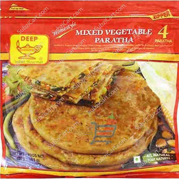 Deep Mixed Vegetable Paratha, 368 Grams(4 Pc)