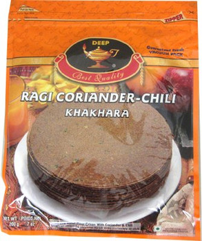 Deep Ragi Coriander-Chili Khakhara , 7 Oz