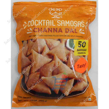 Deep Frozen Cocktail Samosa Channa Dal , 50 Pieces