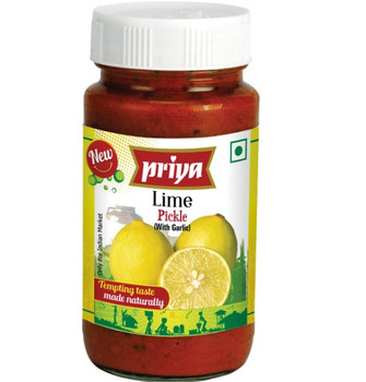 Priya Lime Pickle, 300 Grams
(With Garlic)