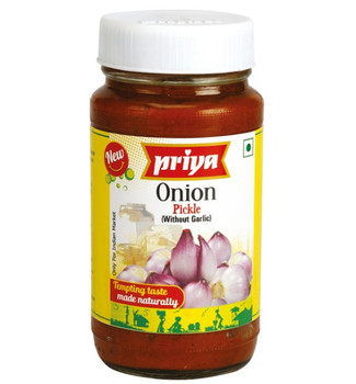 Priya Onion Pickle, 300 Grams
(Without Garlic)