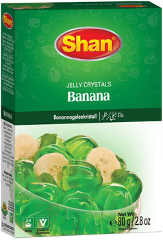 Shan Banana Jelly Crystals, 80 Grams