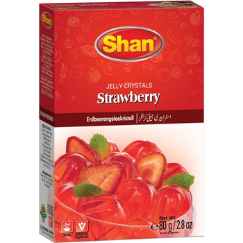 Shan Strawberry Jelly Crystals, 80 Grams