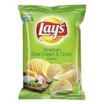Lays Chips American Cream & Onion, 100 Grams