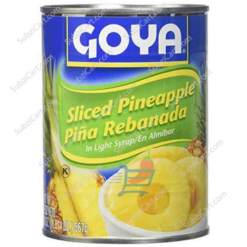 Goya Sliced Pineapple (Canned Fruites), 567 Grams