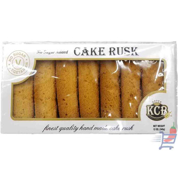 KCB Sugar Free Cake Rusk Vegeterian, 340 Grams