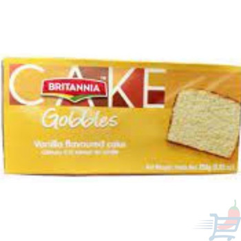 Britannia Cake Gobbles Vanilla Flavoured Cake, 250 Grams
