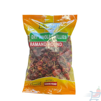 Anand Dry Whole Chillies Ramand Round, 200 Grams