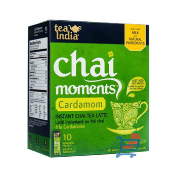 Tea India Chai Moments Cardmom (10 Sachets), 120 Grams