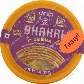 Deep Bhakri Jeera Crisps, 200 Grams