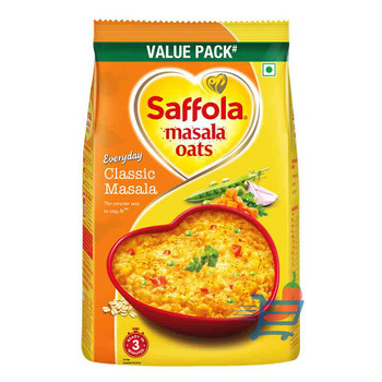 Saffola Masala Oats Classic Masala, 17 Oz / 482 Grams